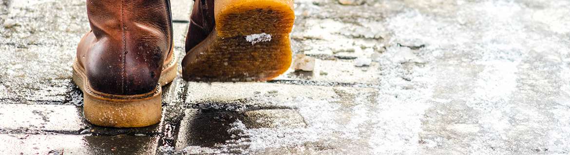 Walking on Icy Surfaces