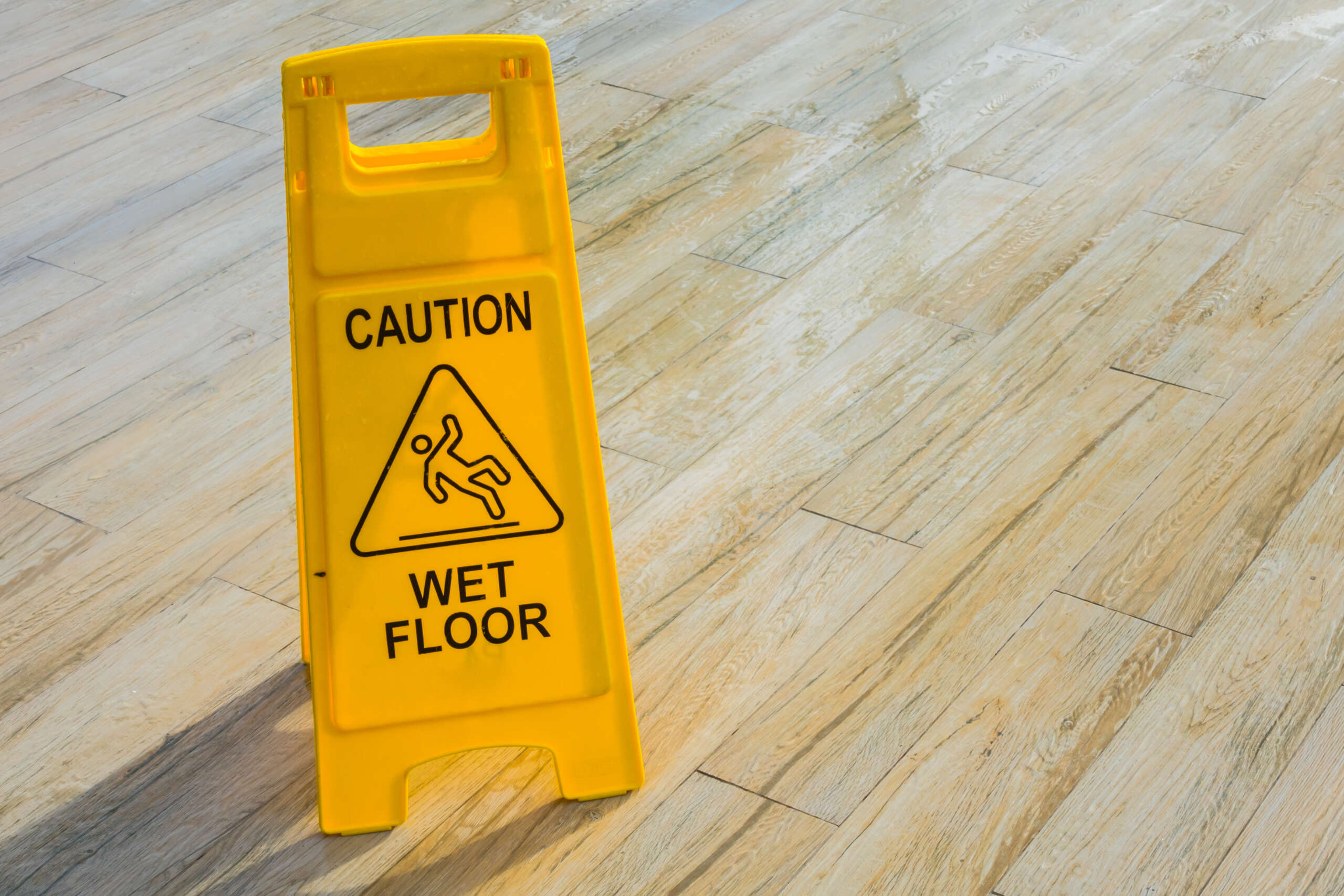 caution - wet floor
